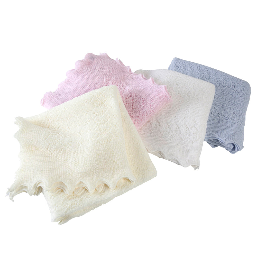 Soft Lacy Baby Shawls