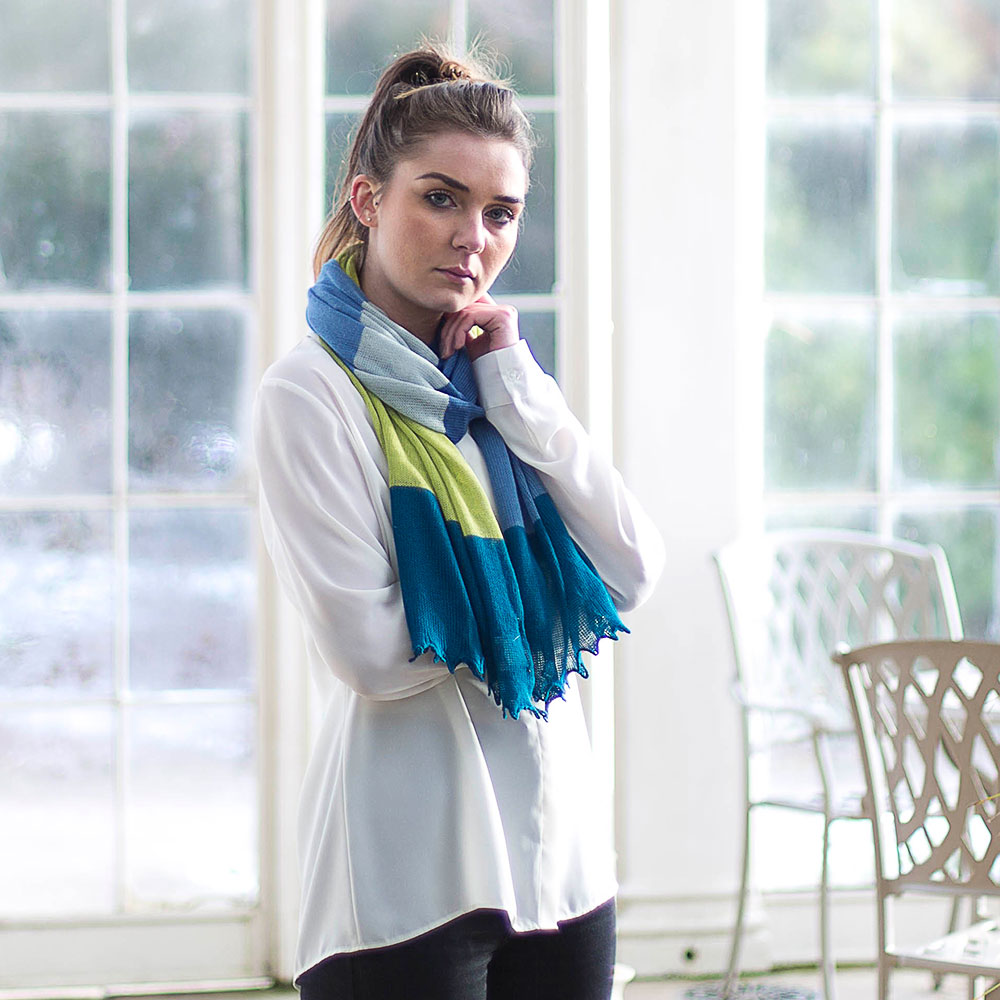 Ladies Matilda Scarf in Marine