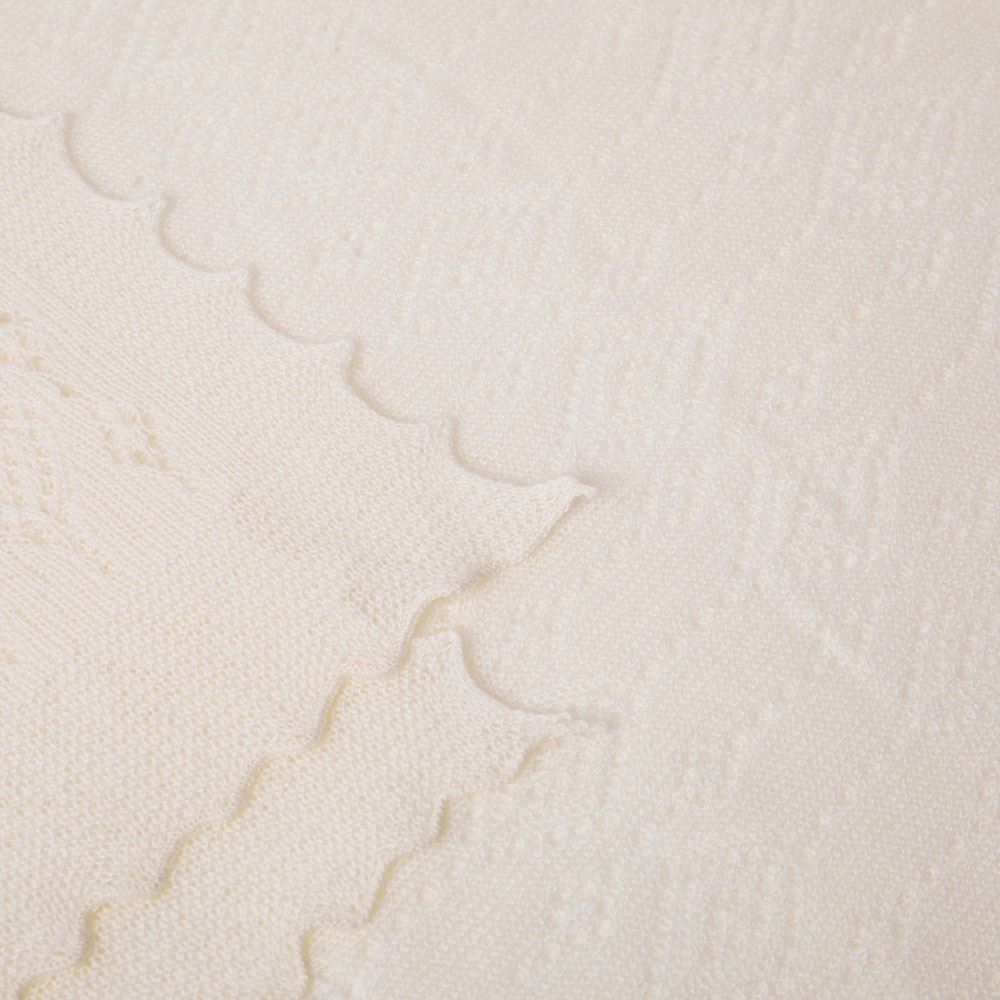 Jewel Cashmere Scarf in Winter White