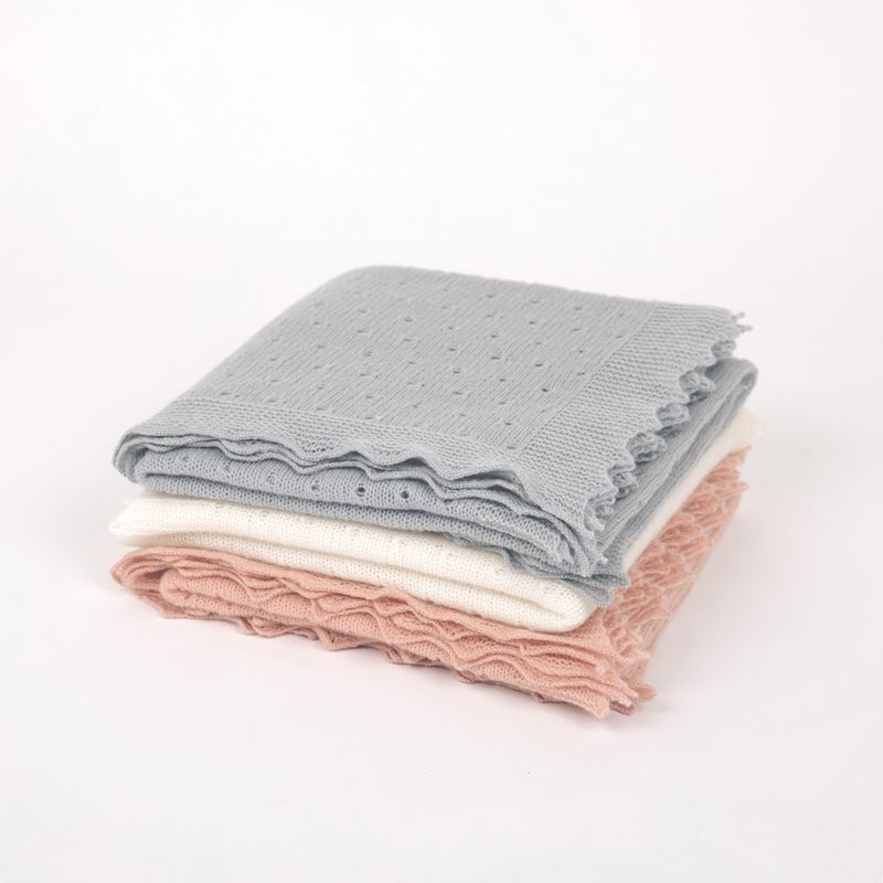 Cashmere Baby Shawl - Polka Dot Colours