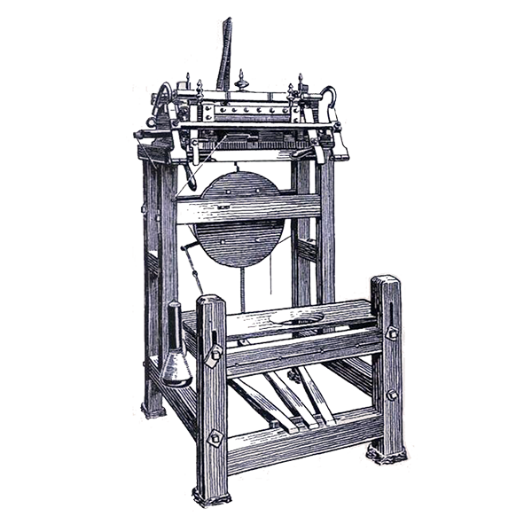 The world's first stocking frame