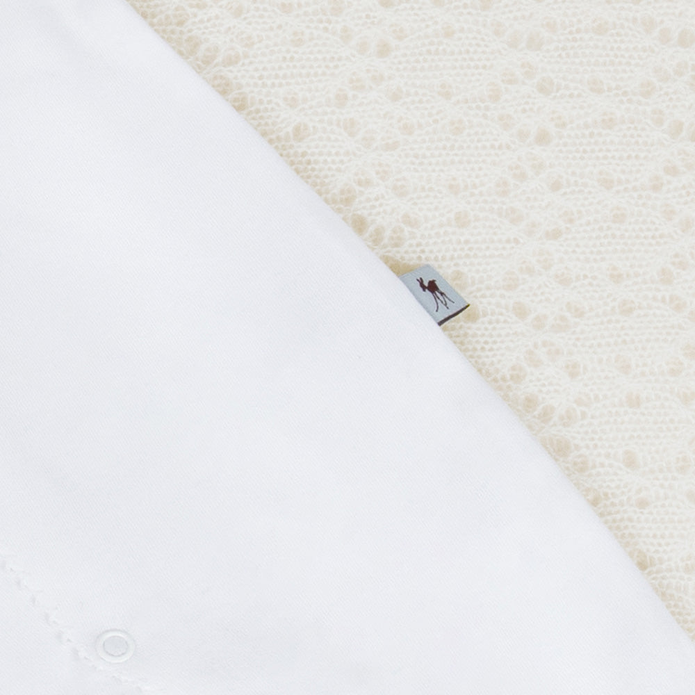 Baby Fawn Babygrow in White