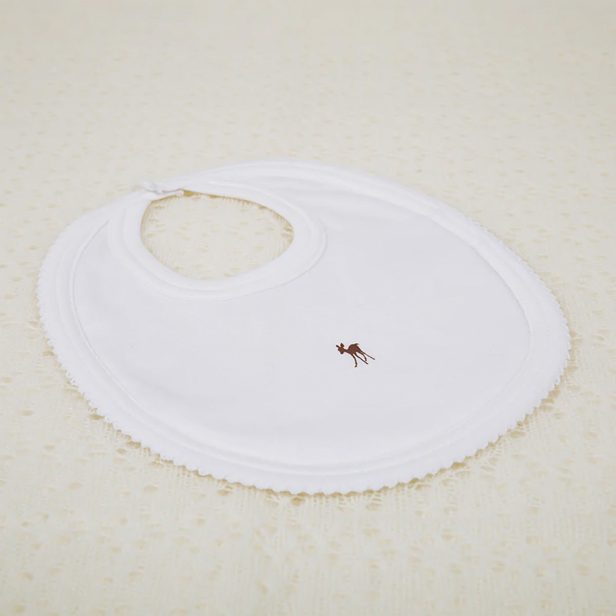 Baby Fawn Bib White