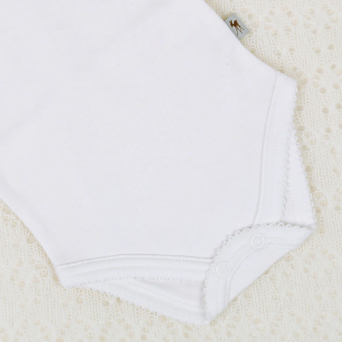 Baby Fawn Bodysuit White Detail