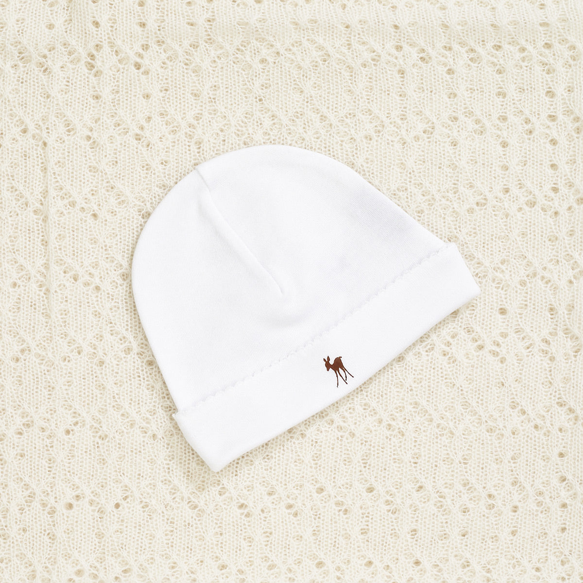Baby Fawn Hat White