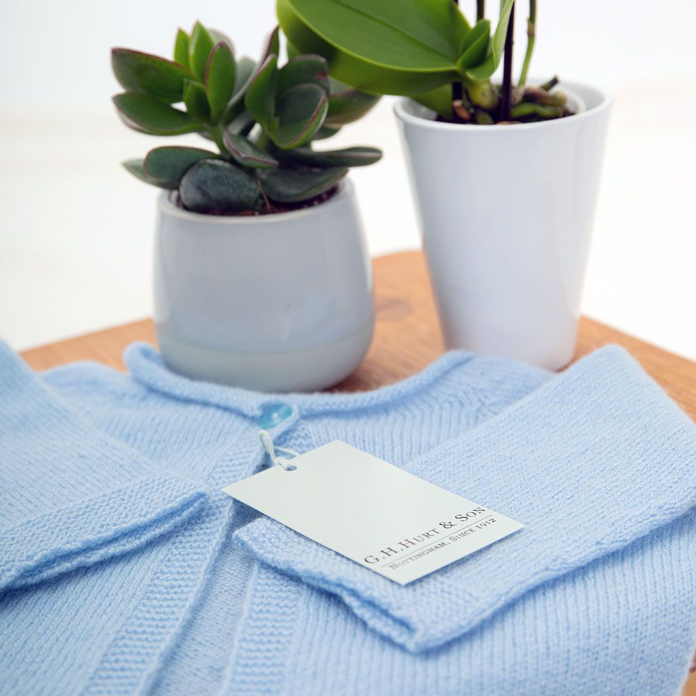 Blue Cashmere Baby Cardigan