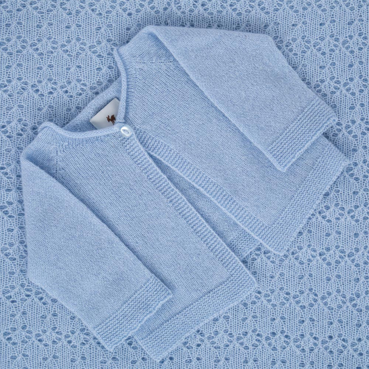 Cashmere Baby Cardigan in Blue