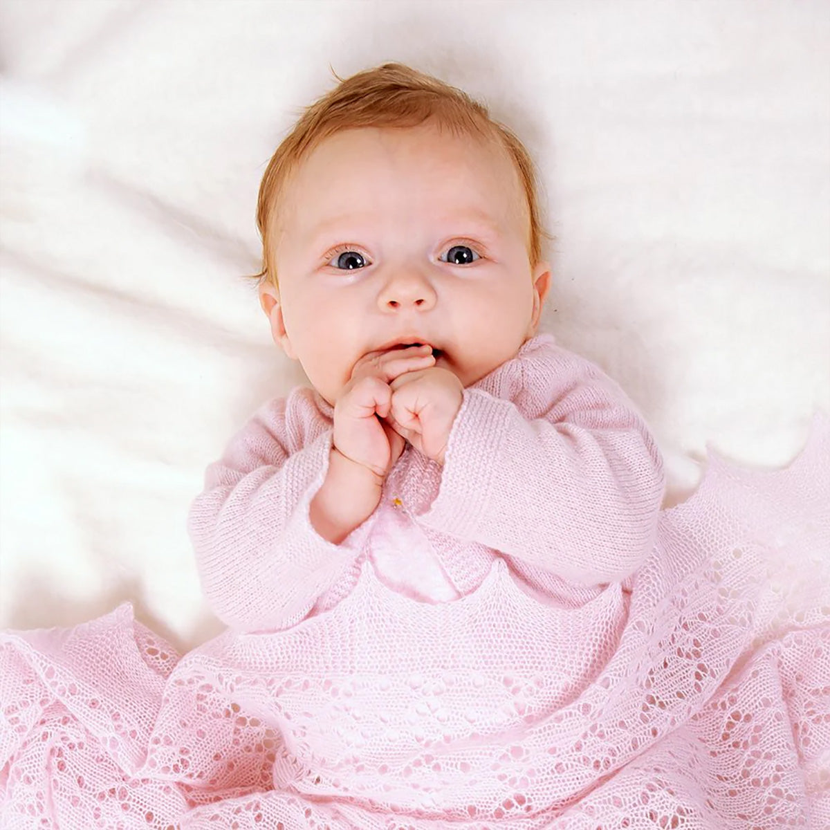 Cashmere Baby Cardigan Pink