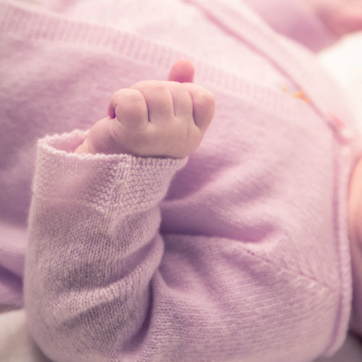 Cashmere Baby Cardigan Pink