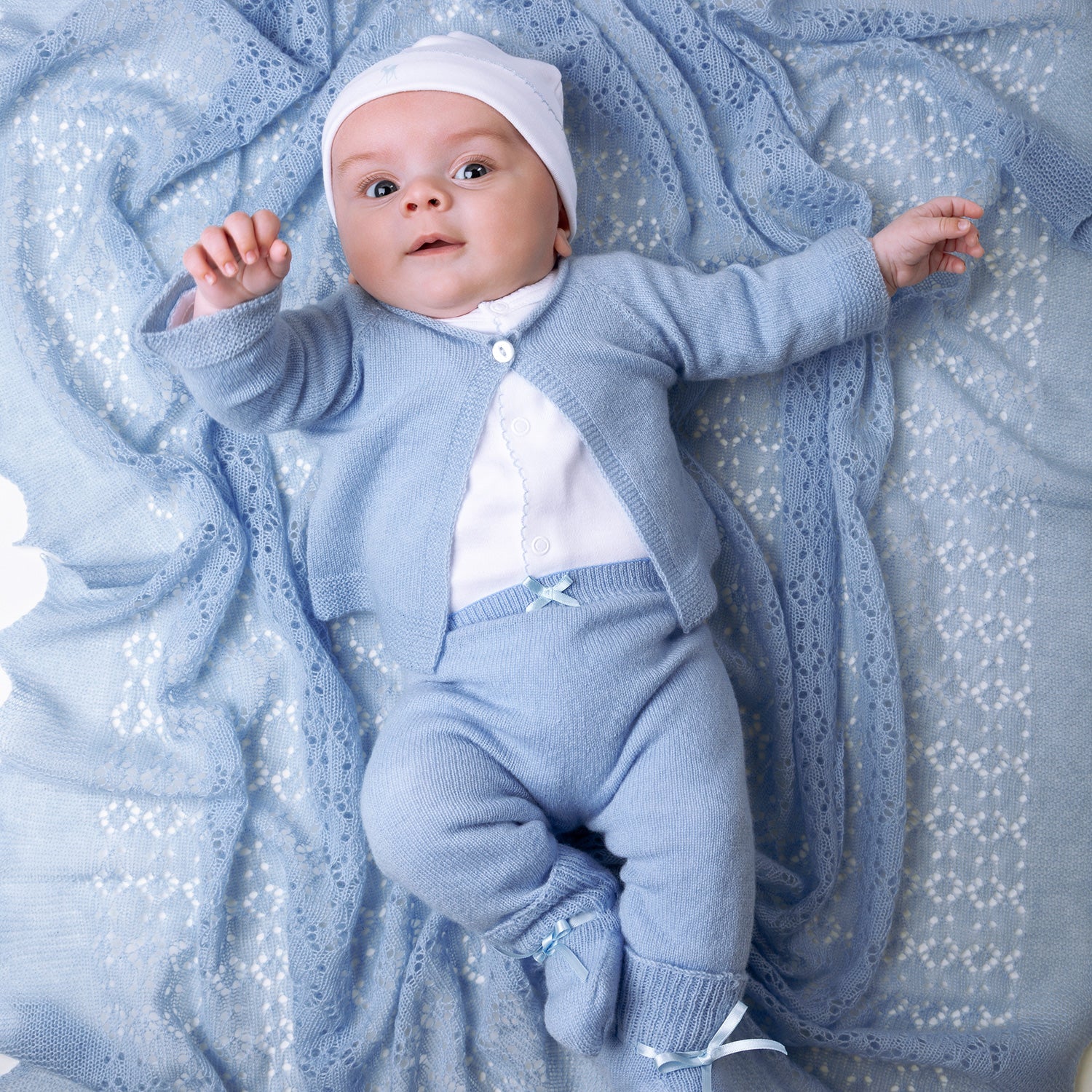 Cashmere Baby Leggings Blue