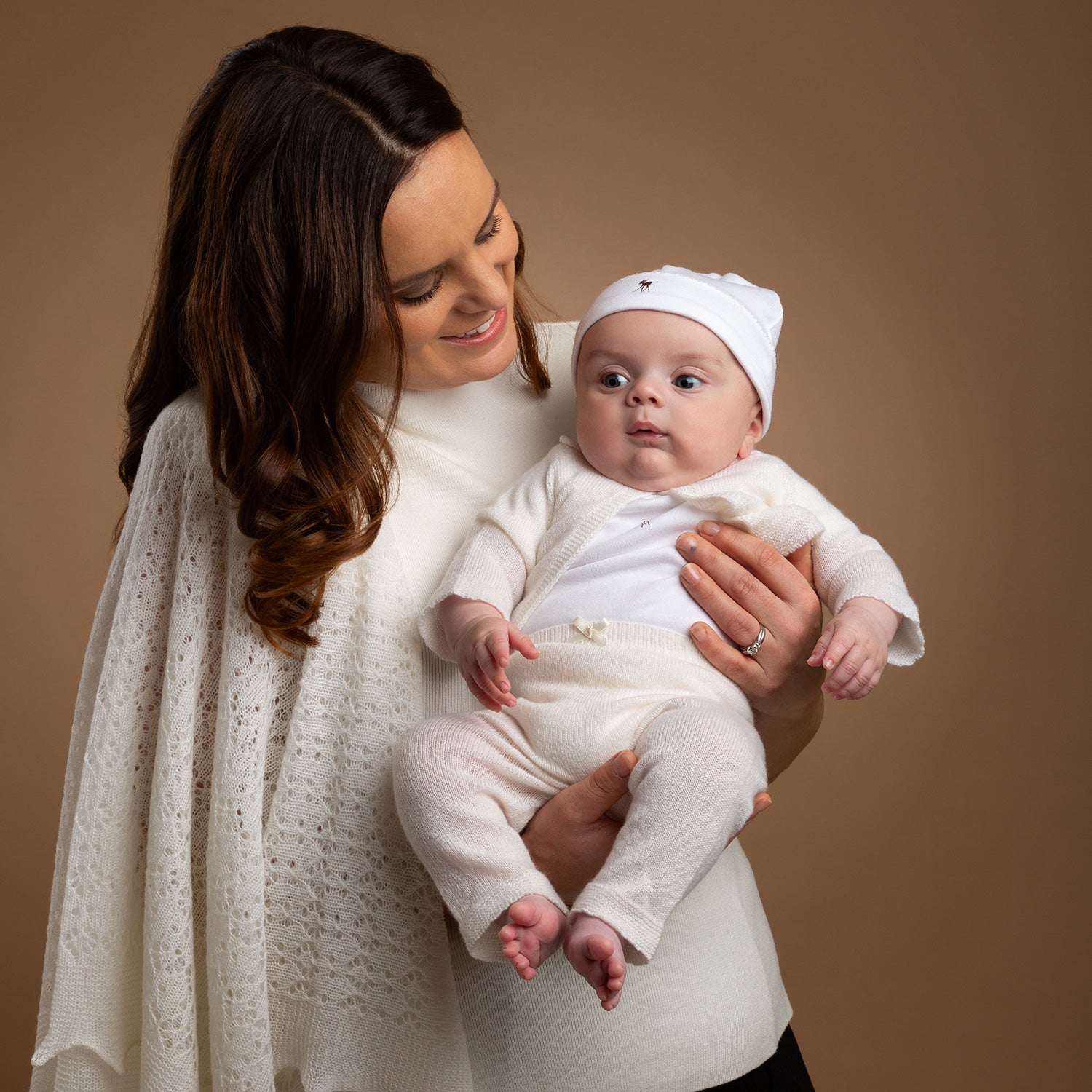 White Cashmere Baby Leggings