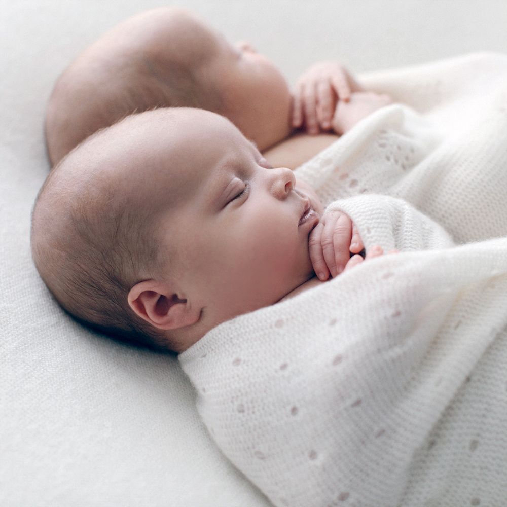 Cashmere Baby Shawl - Polka Dot