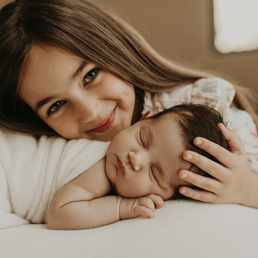 Cashmere Baby Shawl - Polka Dot in Soft Cream