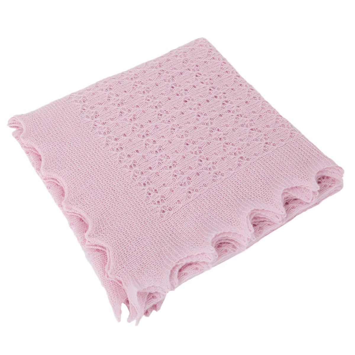 Cosy Cashmere Baby Shawl in Pink