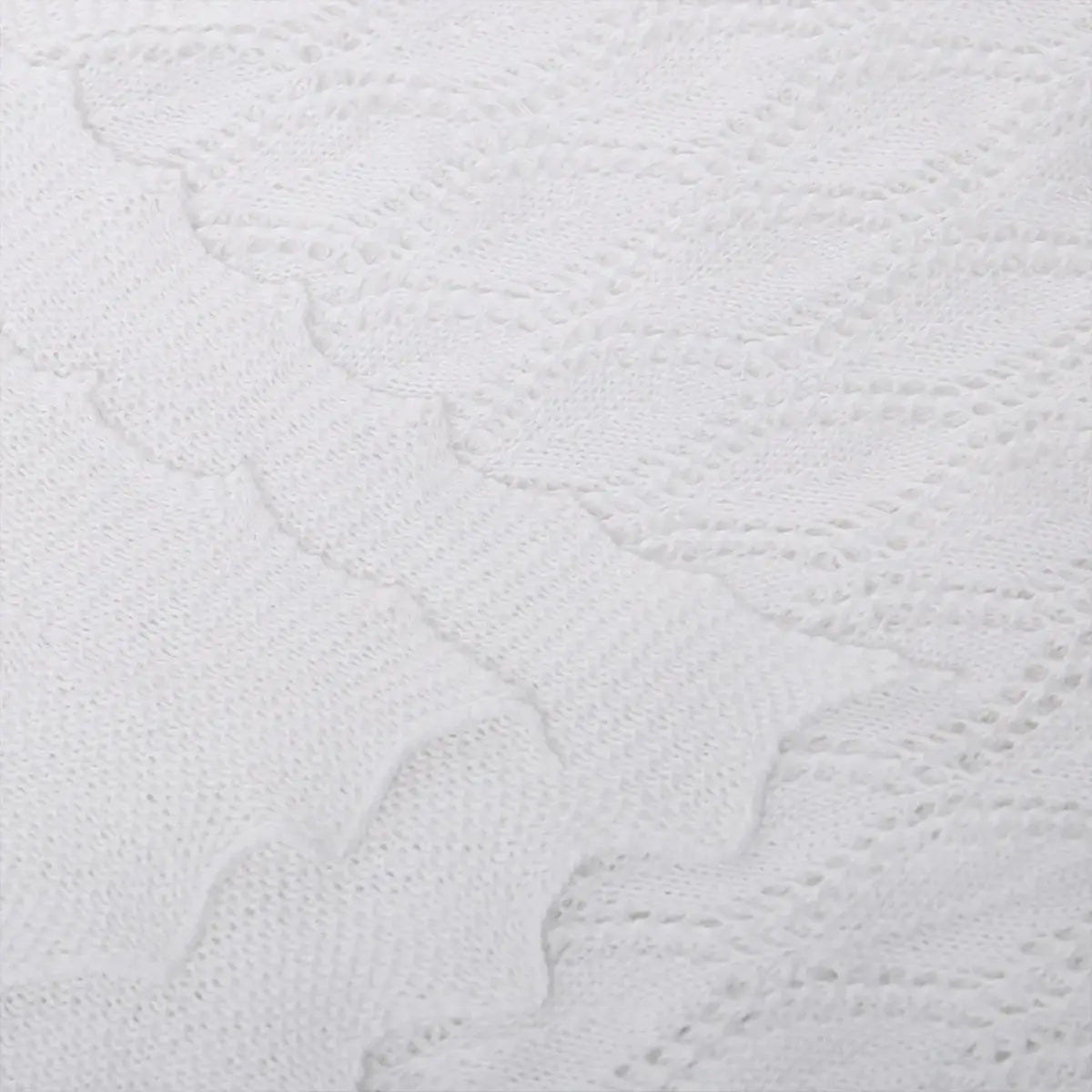 Cotton Lace Knit Scarf Detail