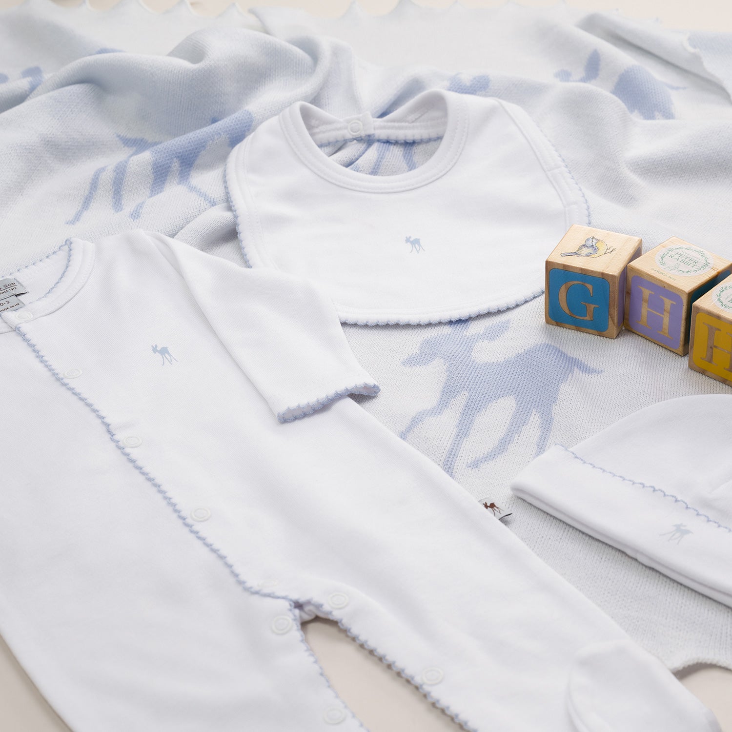 Baby Fawn Gift Set in Blue