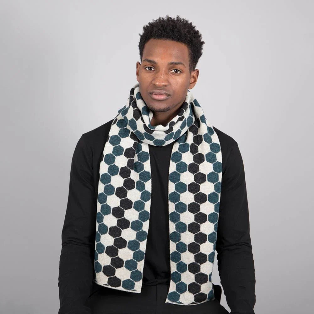 Lambswool Hexagon Scarf in Lugano