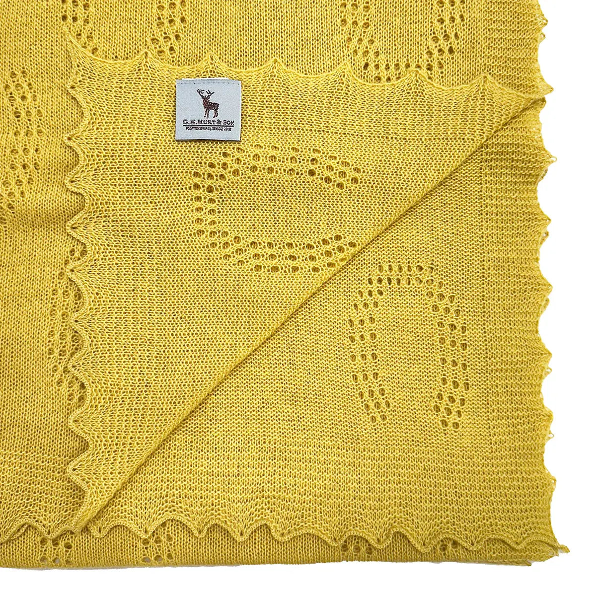 Horseshoe Lambswool Scarf in Brass Detail