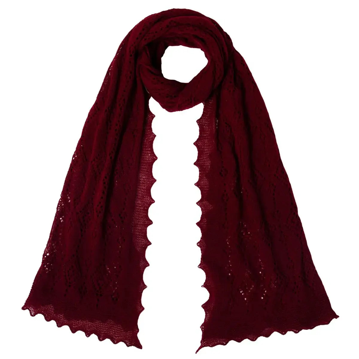 Jewel Cashmere Scarf in Claret