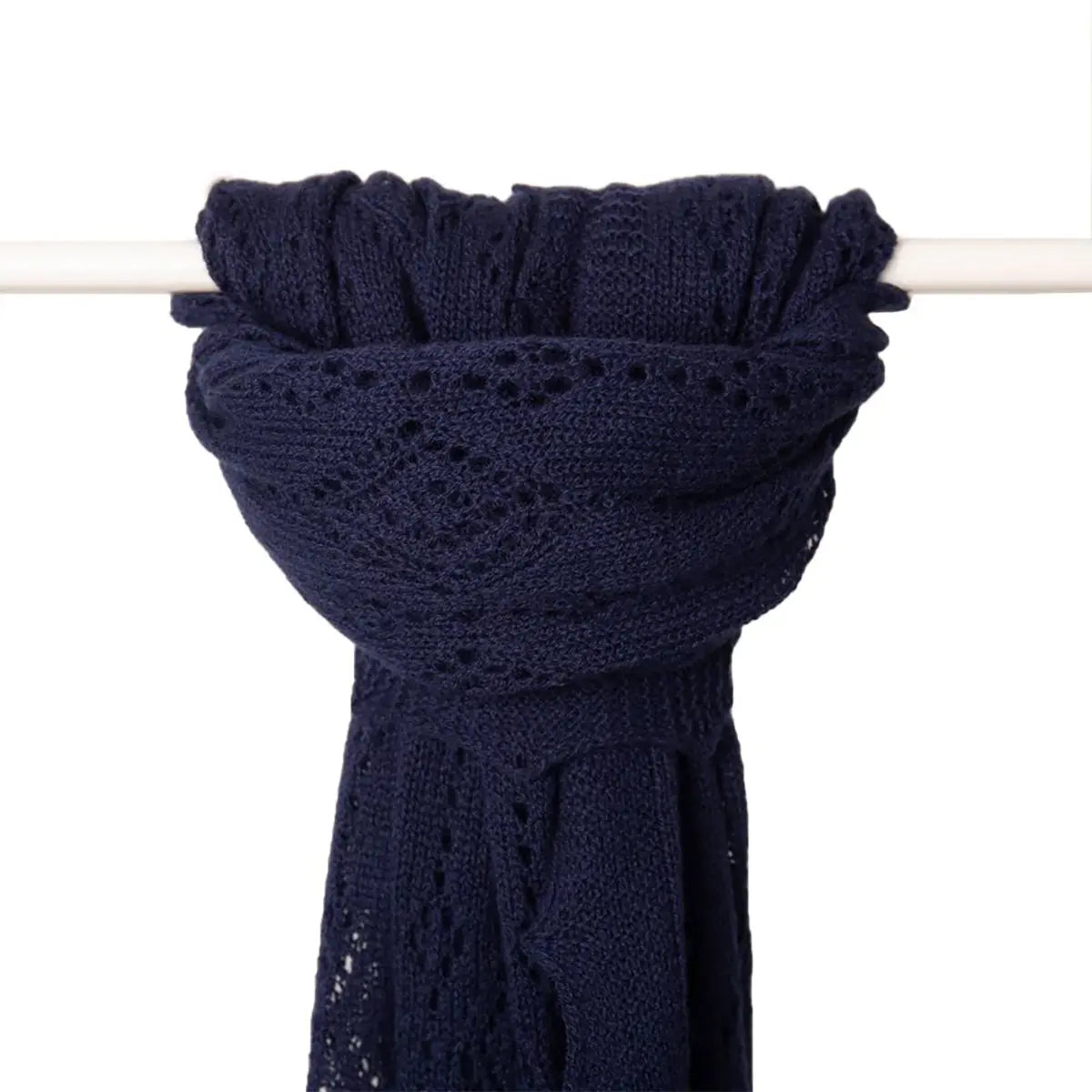 Jewel Cashmere Scarf in Navy