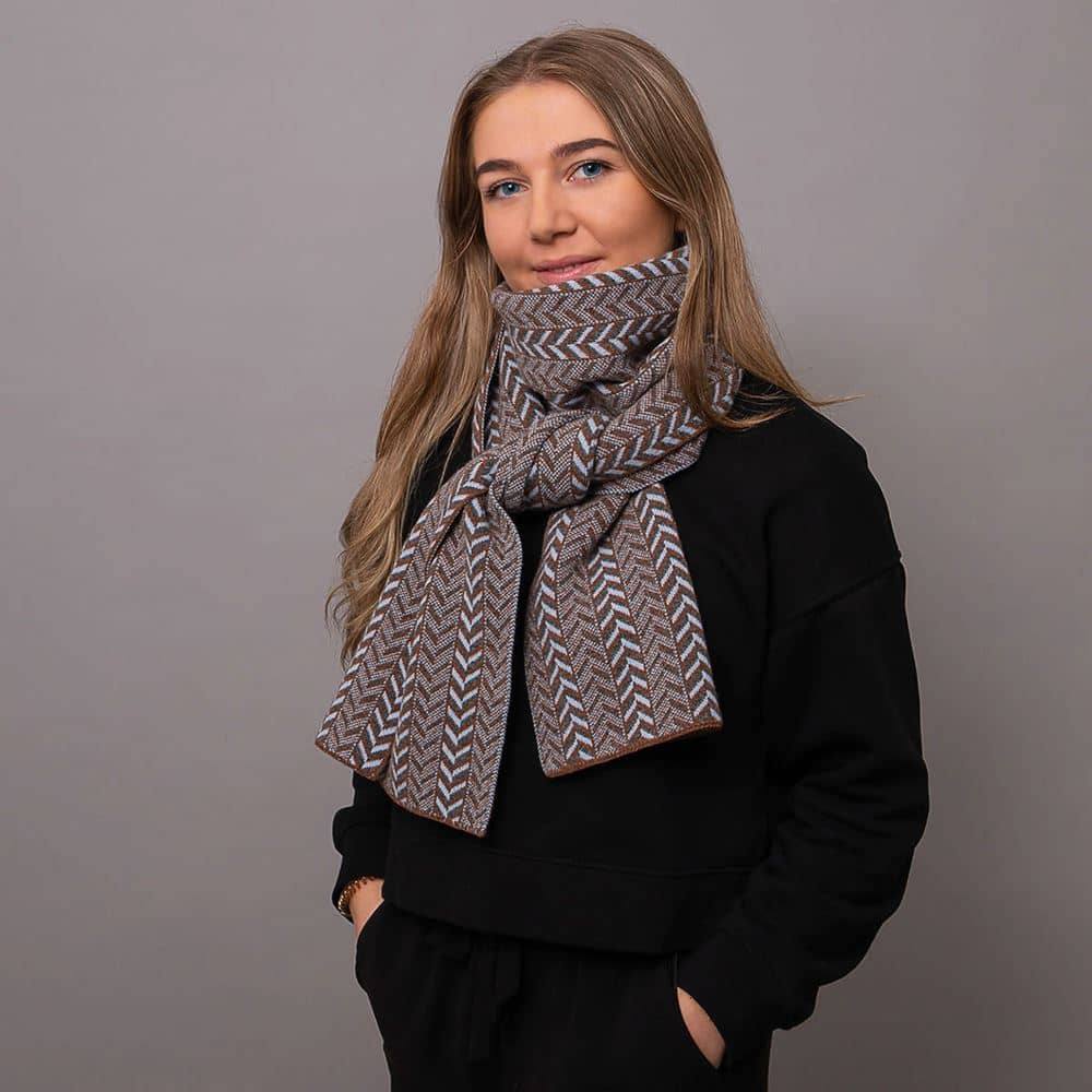 The Badminton Scarf in Hazelnut