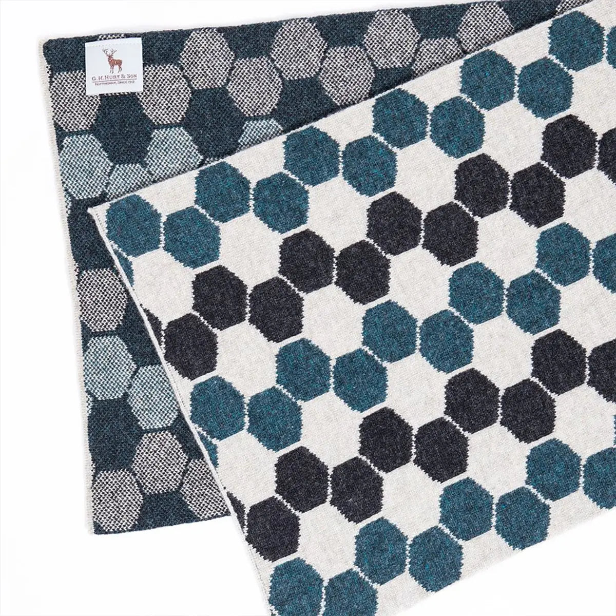 Ladies Lambswool Hexagon Scarf in Lugano