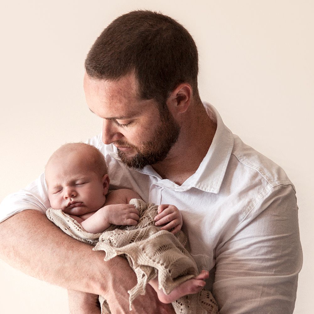 Lightweight Patchwork Baby Shawl in Porridge