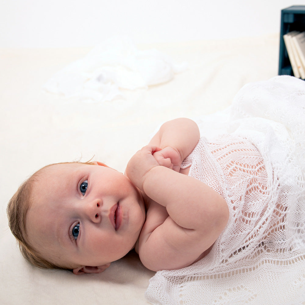 Lightweight Patchwork Baby Shawl