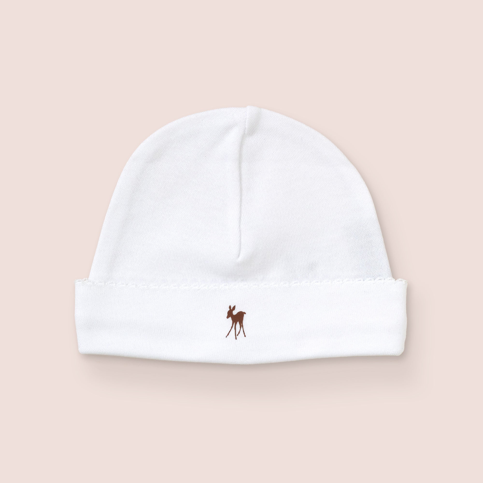 Baby Fawn Hat in White
