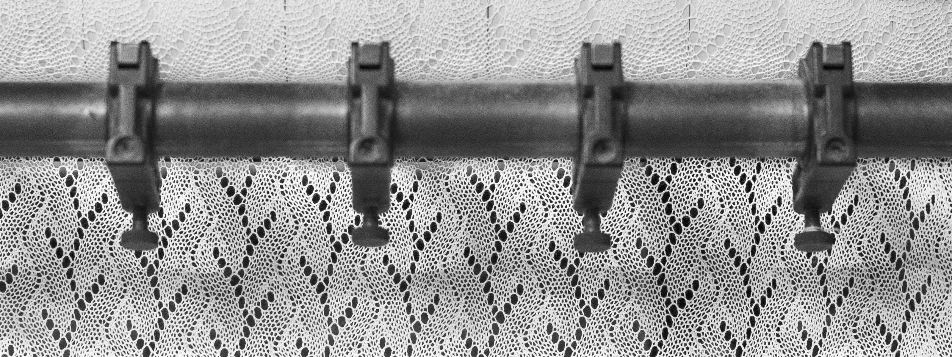 Baby shawls being knitted