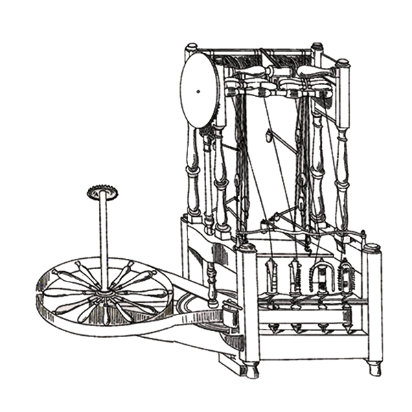 Richard Arkwright's lace spinning machine