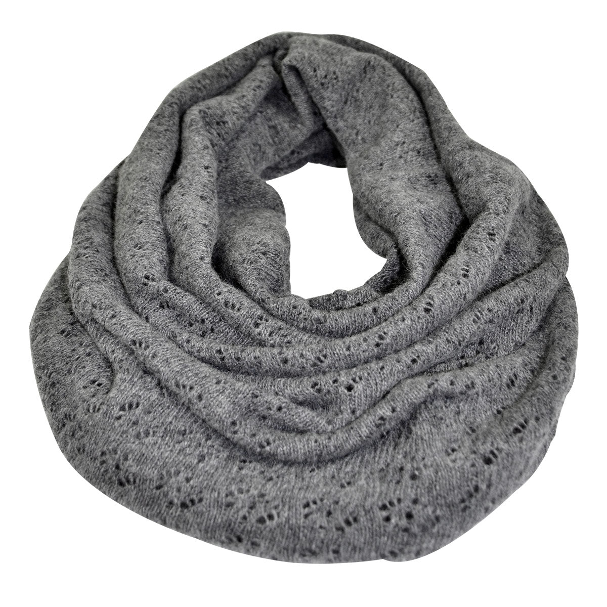 Luxuriously Soft Lambswool Snood in Derby Grey