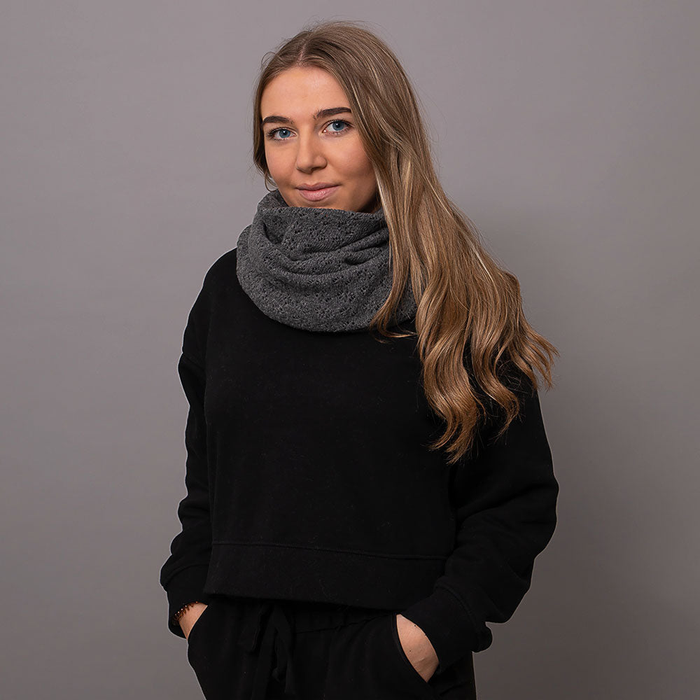 Luxuriously Soft Lambswool Snood in Derby Grey