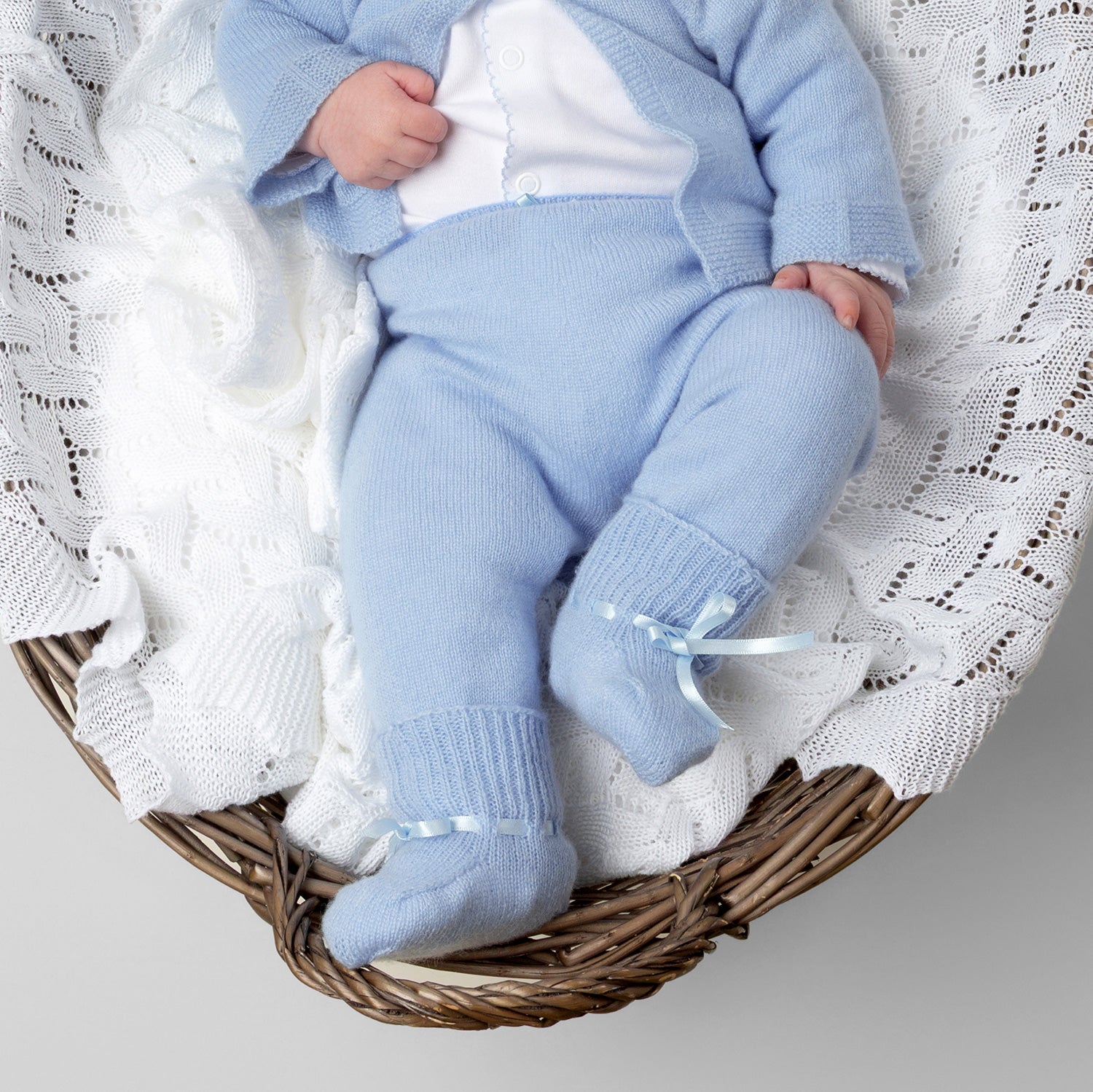 Cashmere Baby Leggings Blue
