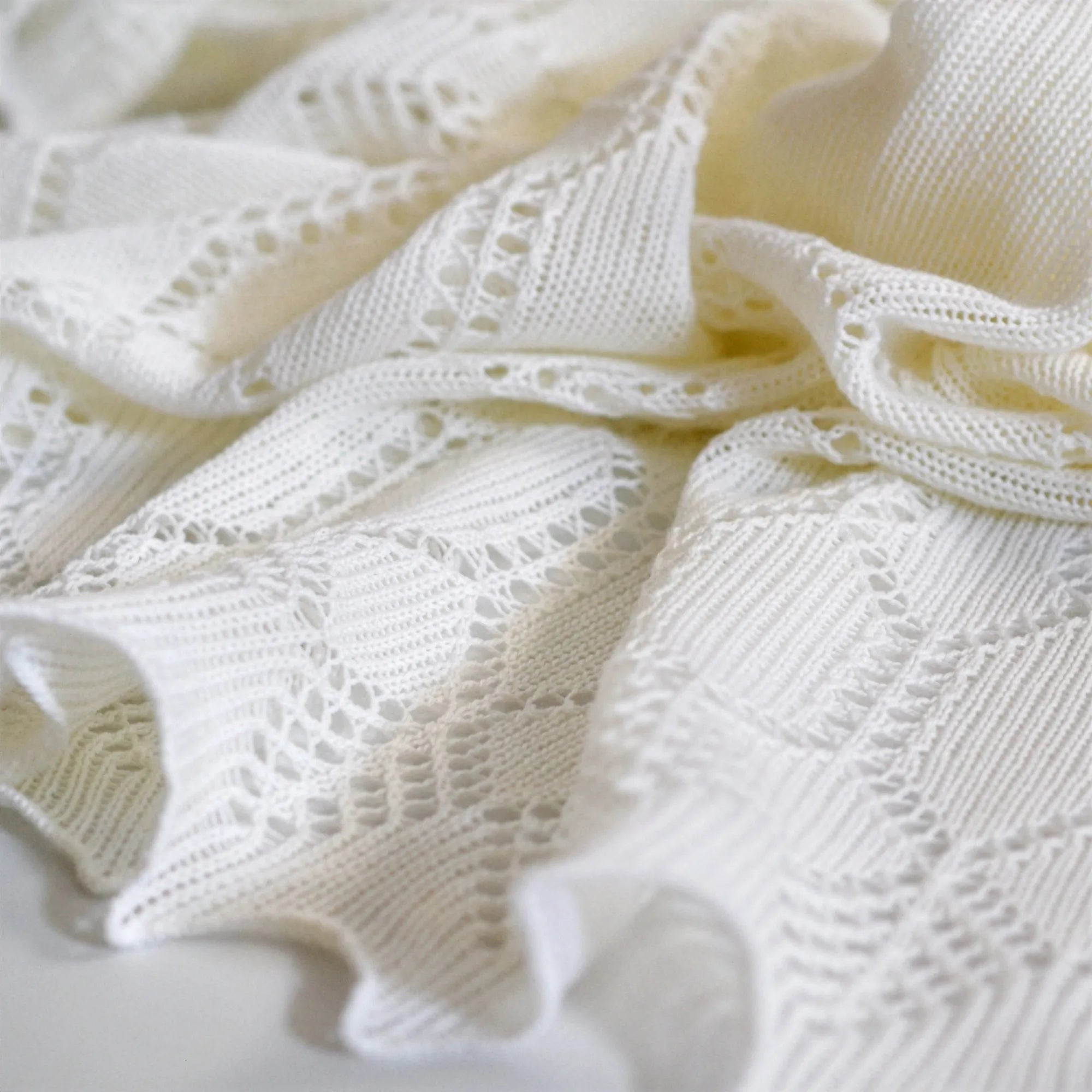 Elegant Soft Wool Baby Shawl