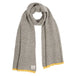 Lambswool Fine Stripe Scarf in Grey