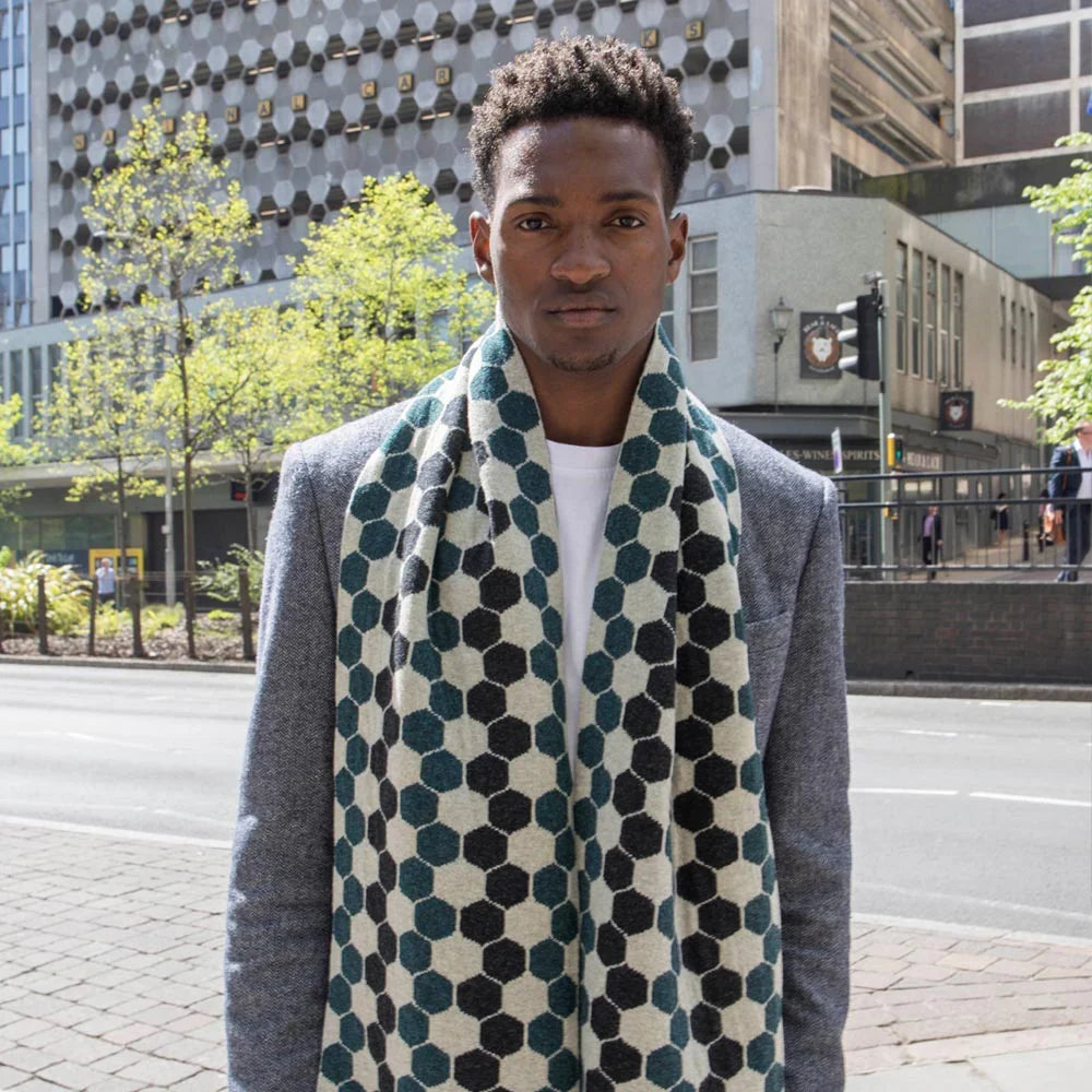 Lambswool Hexagon Scarf in Lugano