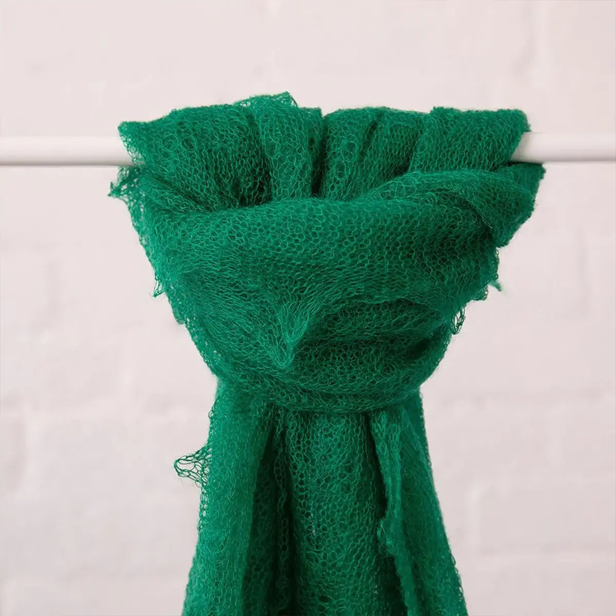 Kid Mohair Shawl in Emerald