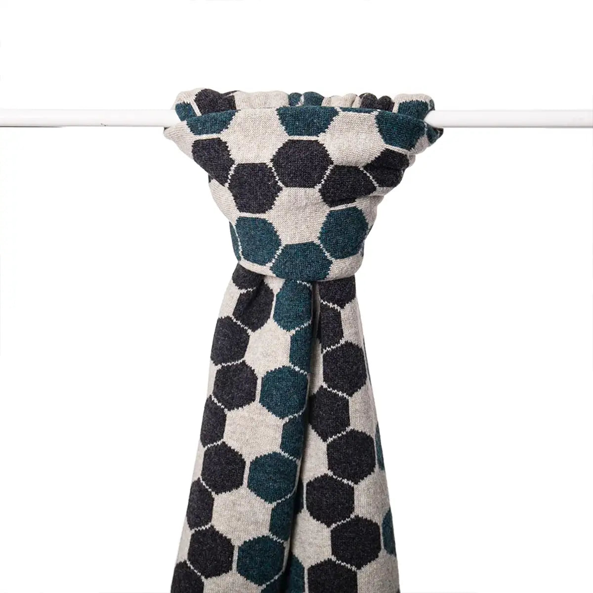 Ladies Lambswool Hexagon Scarf in Lugano