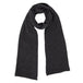 Ladies Lambswool Plain Knit Scarf in Charcoal