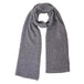 Ladies Lambswool Plain Knit Scarf in Derby Grey