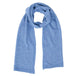 Lambswool Plain Knit Scarf in Jeans Blue