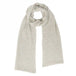 Ladies Lambswool Plain Knit Scarf in Silverbirch