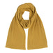 Lambswool Ribbed Scarf in Brass