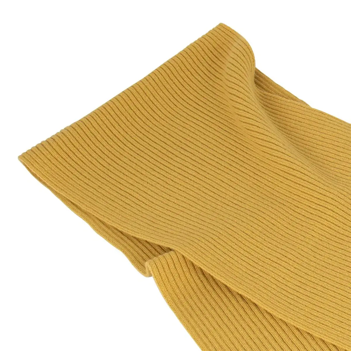 Lambswool Ribbed Scarf in Brass