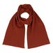 Lambswool Ribbed Scarf in Burnt Orange