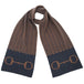 Lambswool Snaffle Bit Scarf in Navy