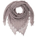 Classic Shetland Style Merino Wool Shawl in Grey