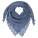 Classic Shetland Style Merino Wool Shawl in Slate Blue