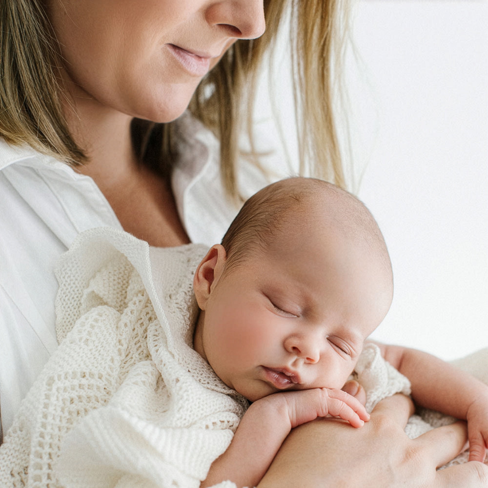Super-fine Merino Wool Christening Shawl